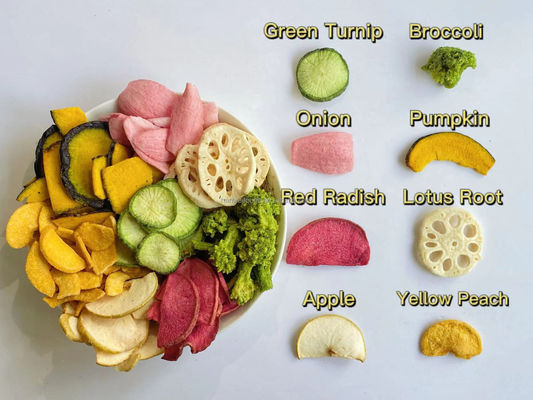 गर्म बिक्री सूखे सब्जियां वैक्यूम प्राकृतिक निर्जलित ब्रोकोली थोक मूल्य तली हुई ब्रोकोली चिप्स