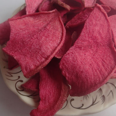 अच्छी कीमत वैक्यूम फ्राइड रेड शलजम हेल्दी वेजिटेबल चिप स्नैक क्रिस्पी रेड रेडिश स्लाइस ऑनलाइन