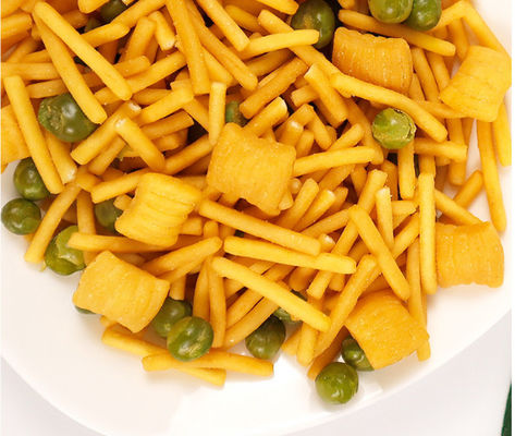 अच्छी कीमत पार्टी कार्यालय के लिए हरी मटर के खस्ता स्नैक्स के साथ हॉट सेल मिक्स्ड स्नैक प्रॉन स्ट्रिप क्रैकर ऑनलाइन