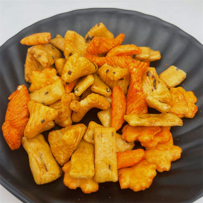 जापानी प्रकार के विदेशी लस मुक्त चावल स्नैक फूड मिश्रित चावल पटाखे कुरकुरे अनाज बिस्किट