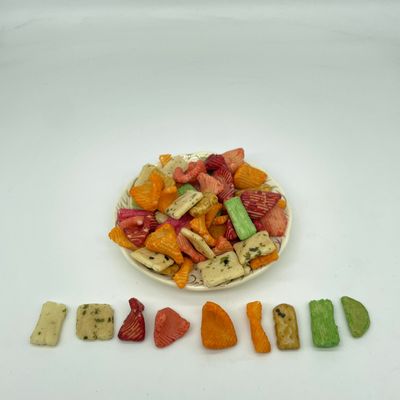 अच्छी कीमत बेक्ड फ्राइड राइस क्रैकर्स 7.5KG बल्क पैक नमकीन कुरकुरा बहुआयामी आकार अनाज स्नैक्स ऑनलाइन