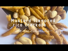 वर्धमान आकार के चावल पटाखे जापानी फूला हुआ अनाज नाश्ता वसाबी समुद्री शैवाल चावल पटाखा